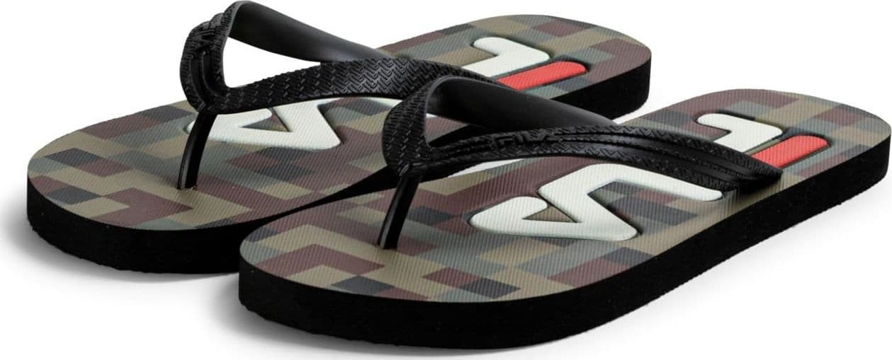 FILA Troy PRT Slipper, Infradito Uomo, Verde Oliva, Mimetico - 3