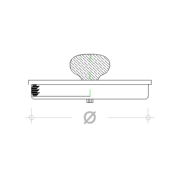 Tappo inox 140mm per ispezione con guarnizione - 2