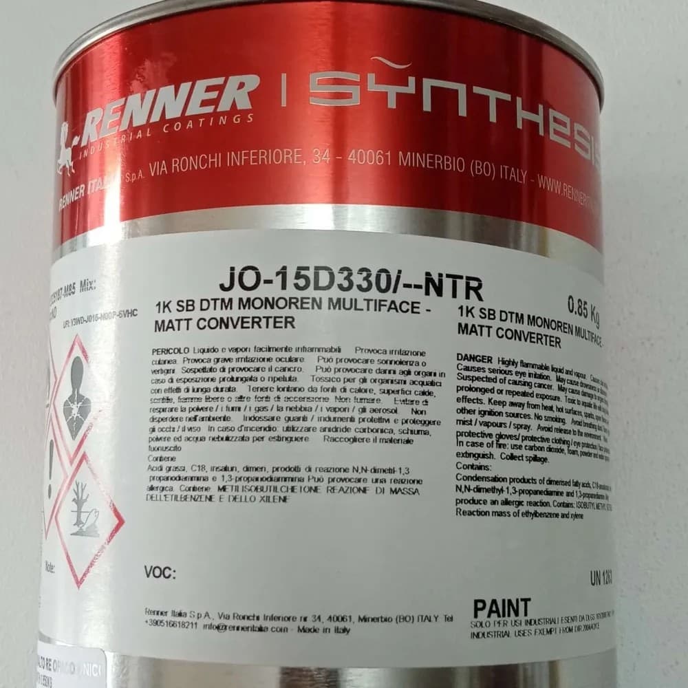 Renner Monoren 1kg smalto opaco - tutti i Ral 5000 - base nitro a rapida essiccazione - 2