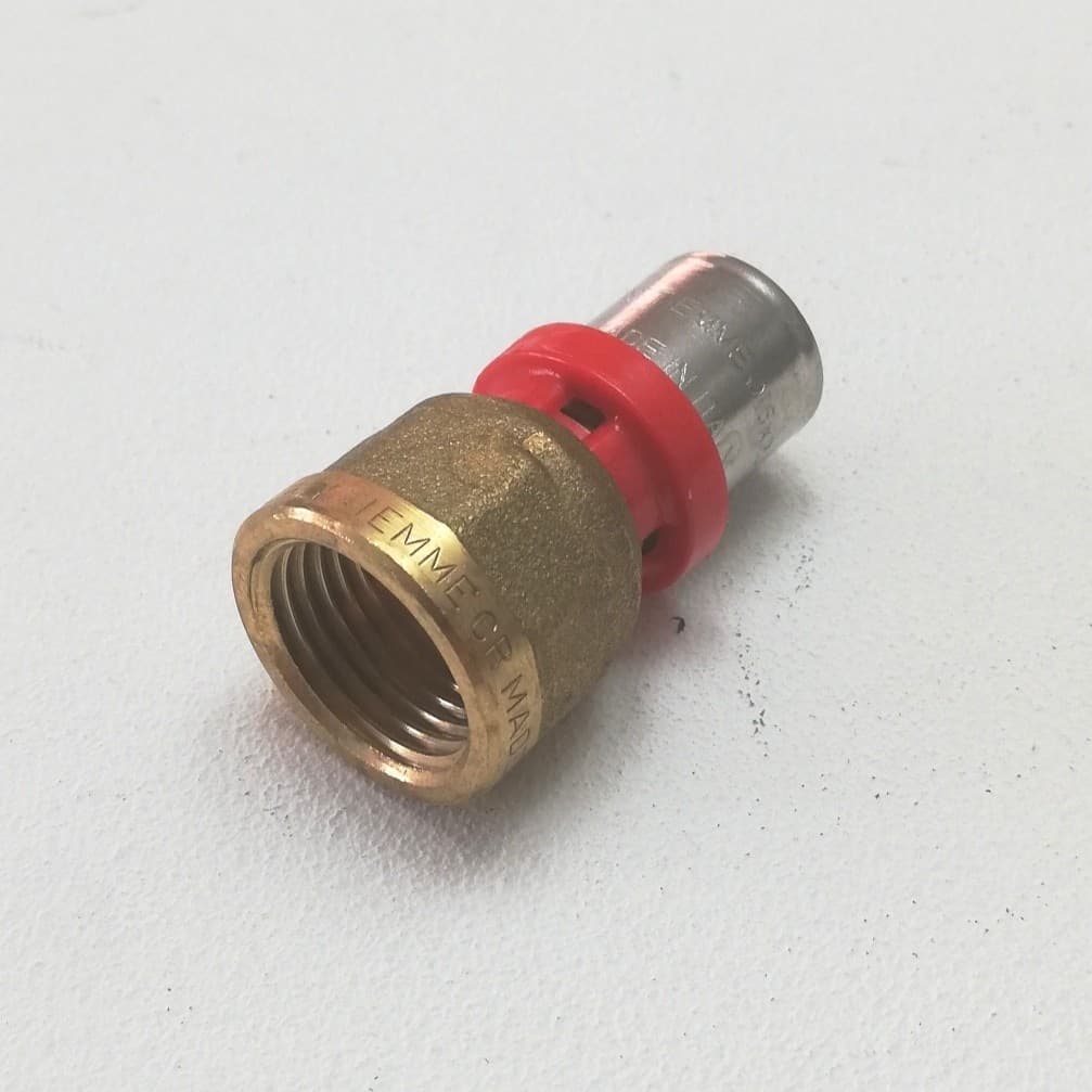 Tiemme raccordo da 32 x 1'' diritto F a pressare per tubo multistrato - 2