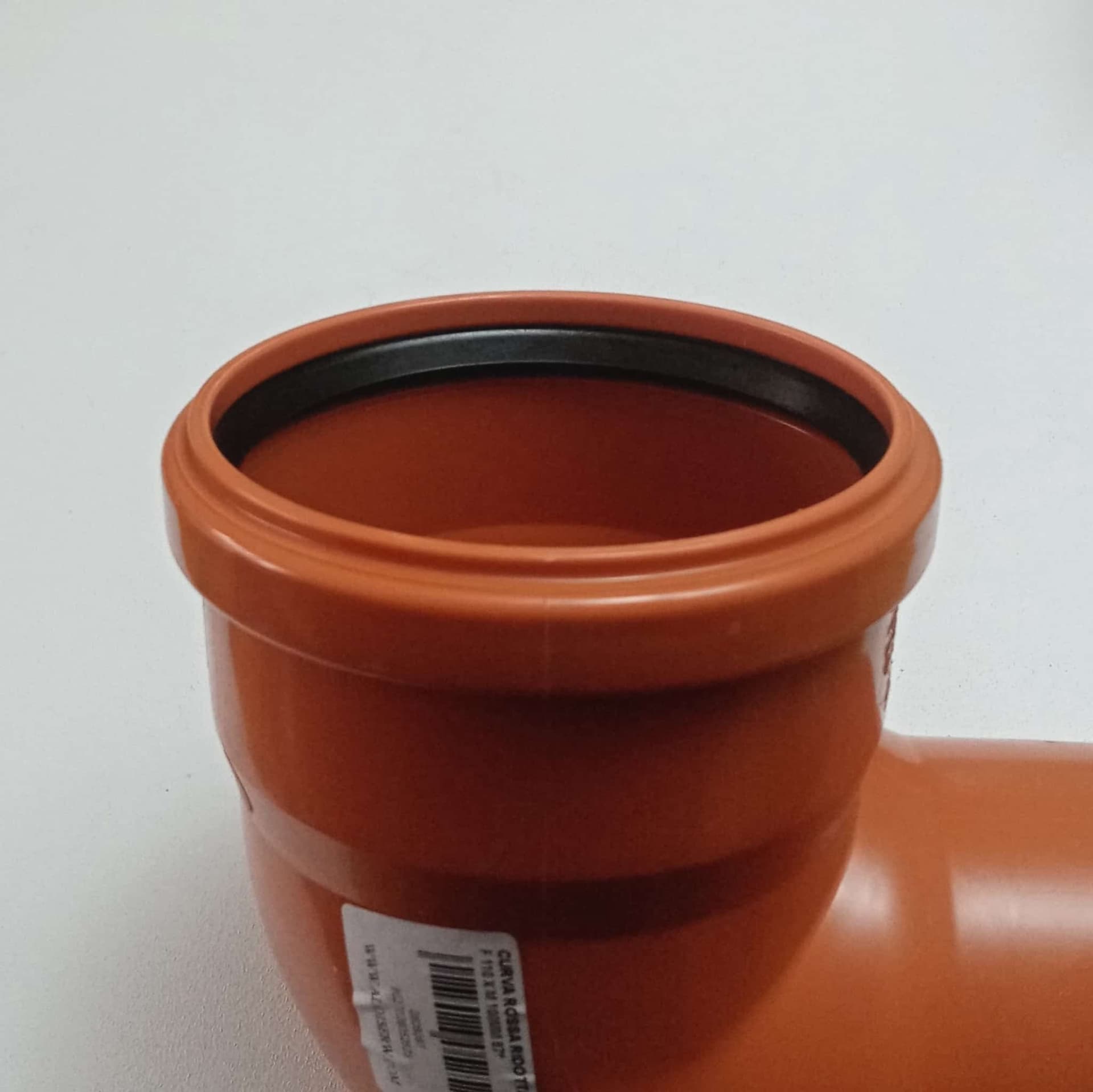 Curva gomito ridotto da 110x100mm 87° raccordo con guarnizione - 3