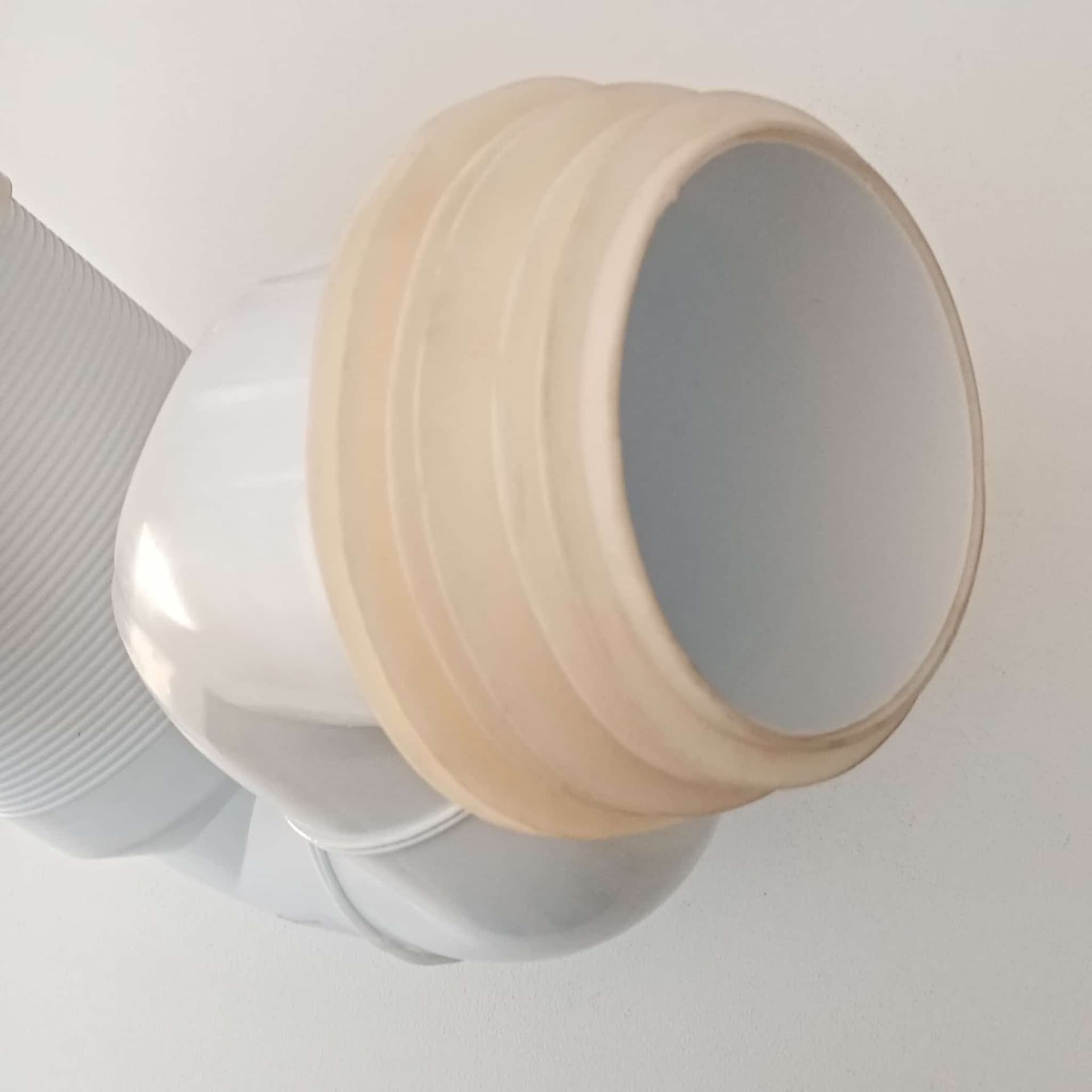 Curva WC da 110mm tecnica da ristrutturazione per scarico con guarnizione - 4