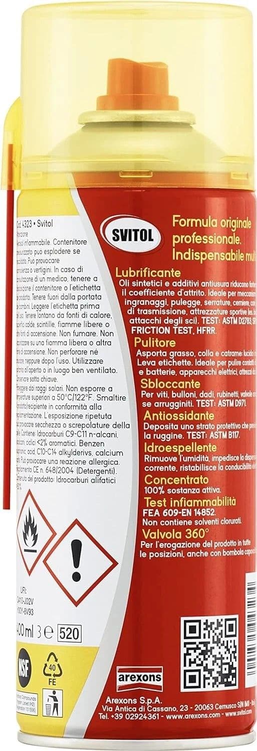 Svitol 400ml lubrificante multiuso spray scioglie ruggine grasso impurità - 2