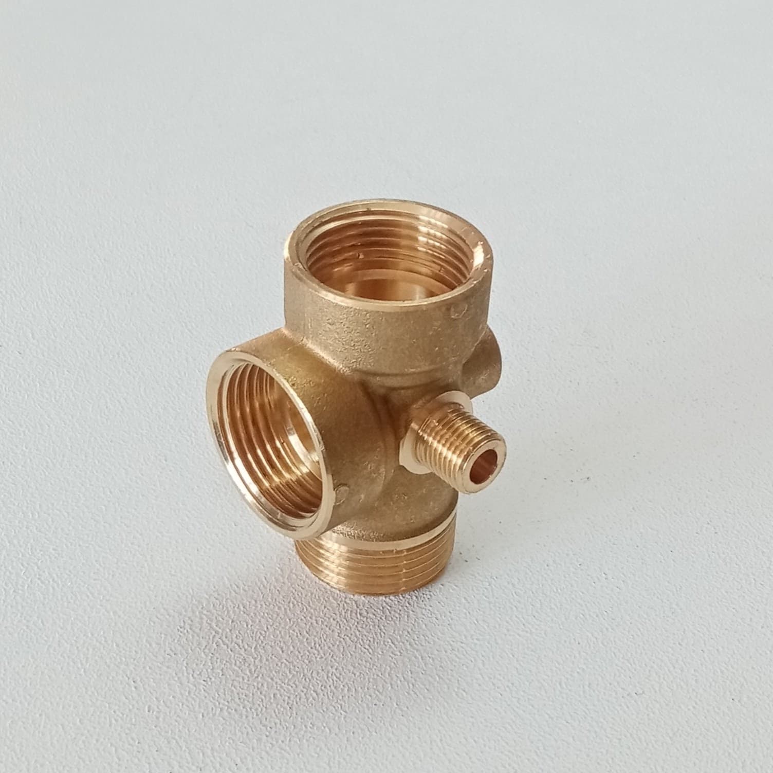 Raccordo 5 Vie Ottone da 1" per 72mm per Autoclave e Pressione Acqua - 2
