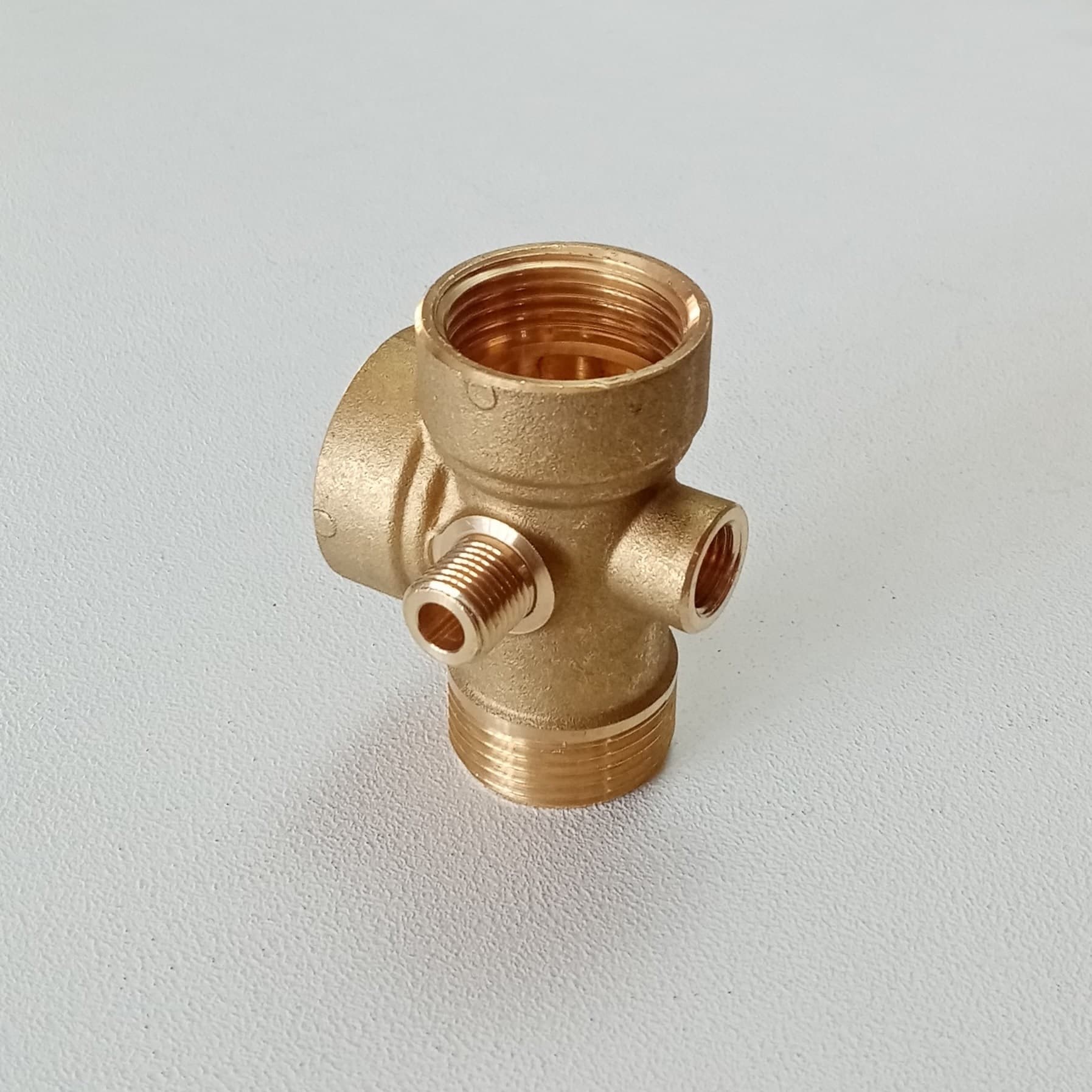 Raccordo 5 Vie Ottone da 1" per 72mm per Autoclave e Pressione Acqua - 3