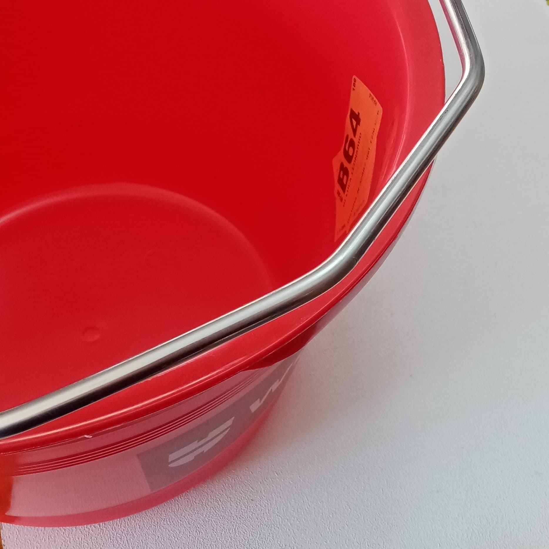 Wurth 5pz secchio per muratore extrastrong colore rosso - 2