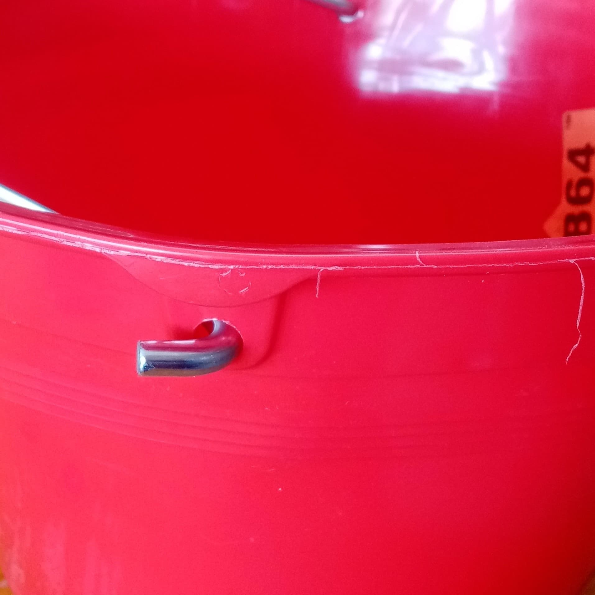 Wurth 5pz secchio per muratore extrastrong colore rosso - 5