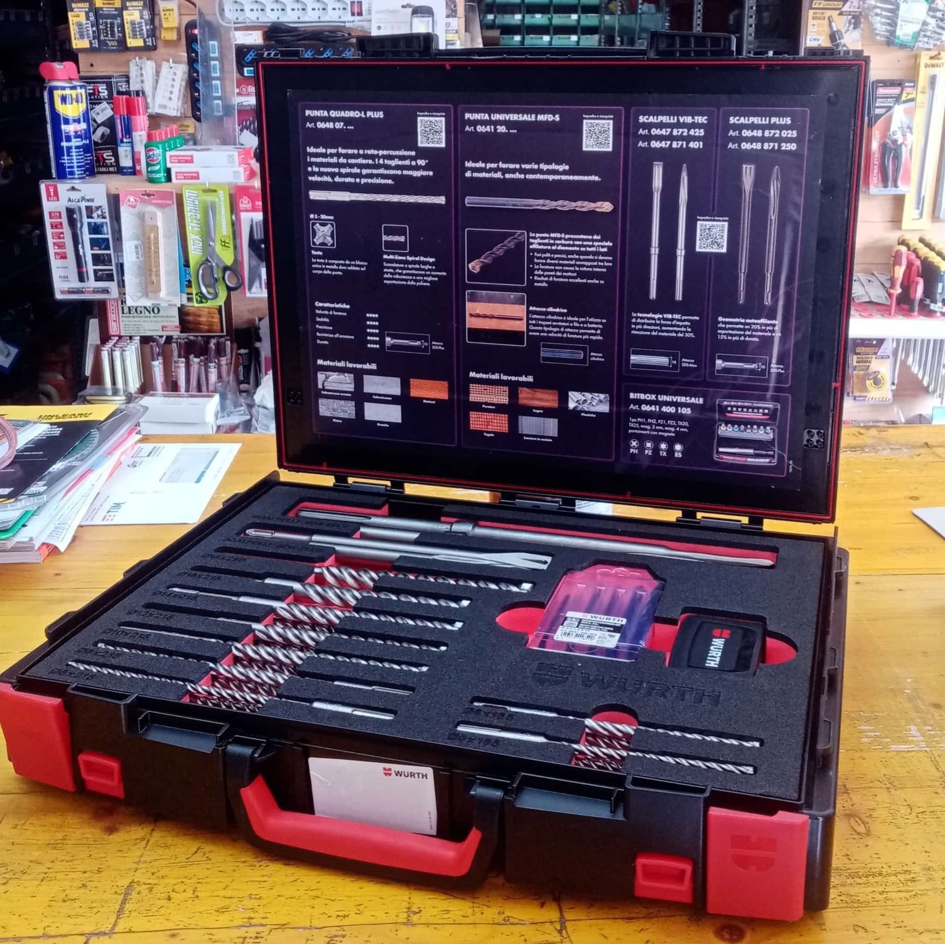 Set Professionale Punte e Scalpelli SDS Plus 44 Pezzi per Cemento e Muratura - 5