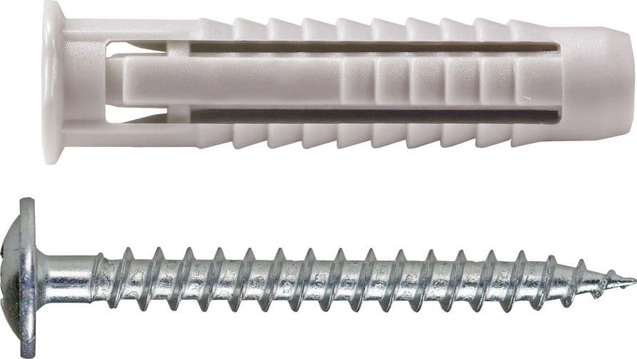 Unifix 6x30mm - 50pz tassello nylon FX con bordino e vite testa piana larga zincata - 4