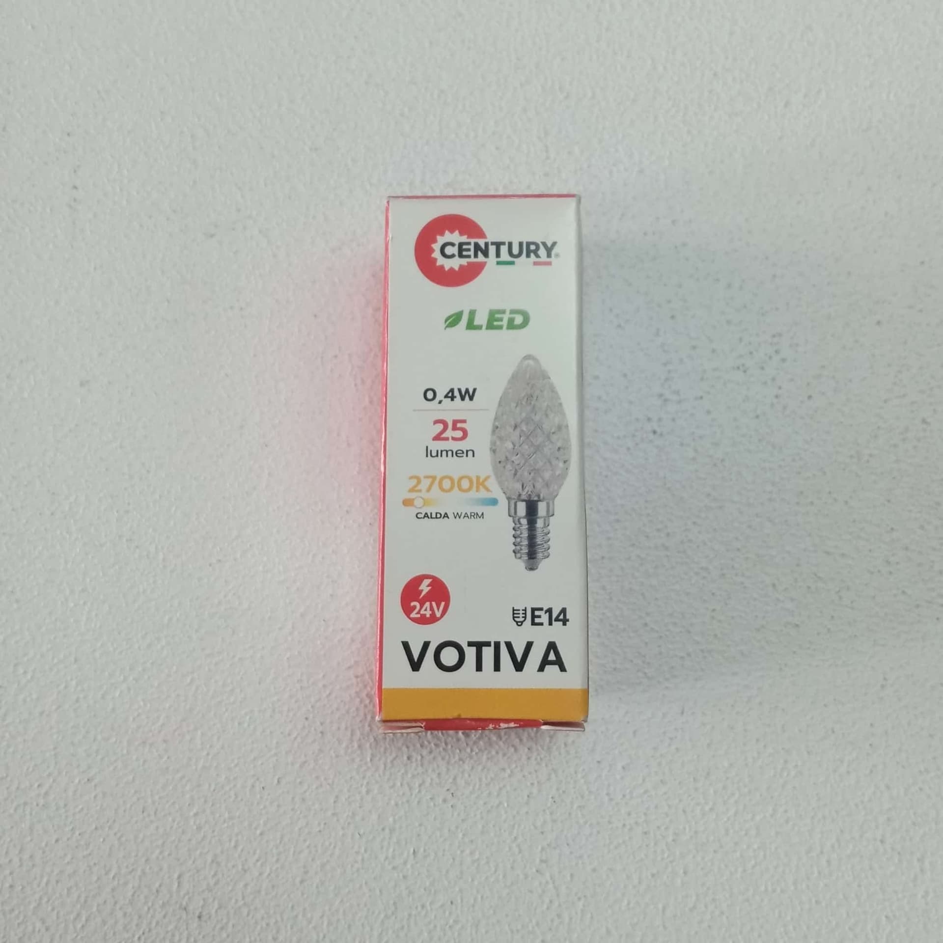 Lampadina led VOTIVA 0,4W 24V 25lumen 2700K E14 per l'illuminazione cimiteriale - 3