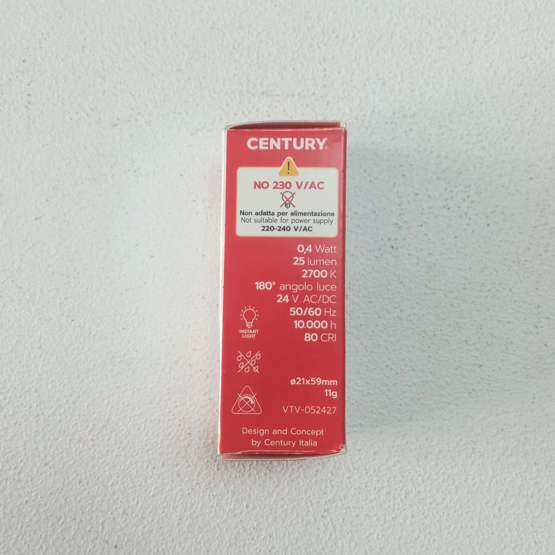 Lampadina led VOTIVA 0,4W 24V 25lumen 2700K E14 per l'illuminazione cimiteriale - 4