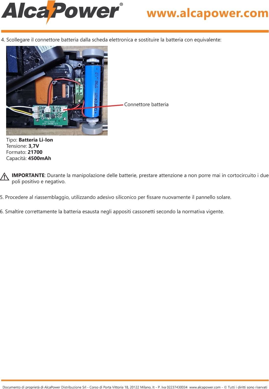 Alca Power lampada portatile con carica USB + pannello solare - 4