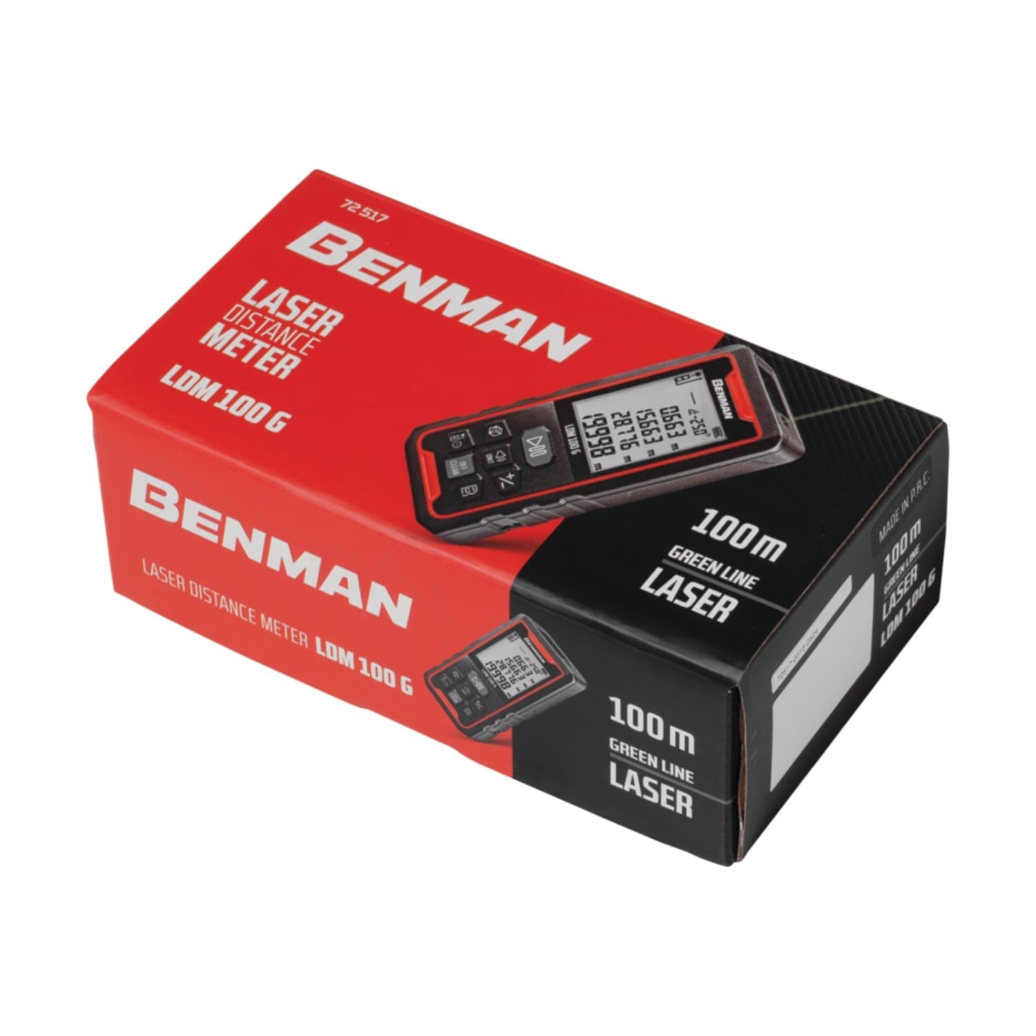 Benman LDM 100 G IP44 max 100mt distanziometro metro ricaricabile laser verde - 2