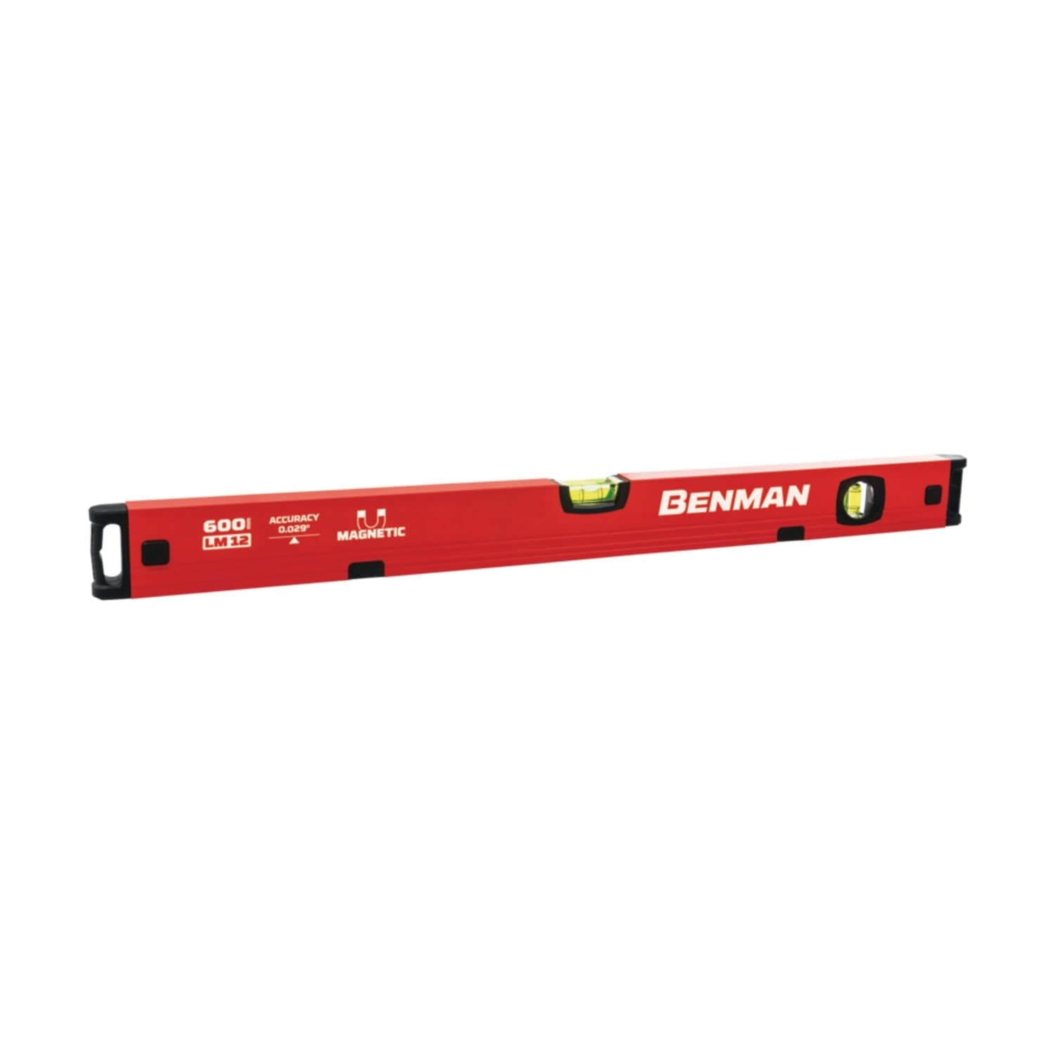 Benman LM12 livella da 50cm magnetica in alluminio a 2 bolle