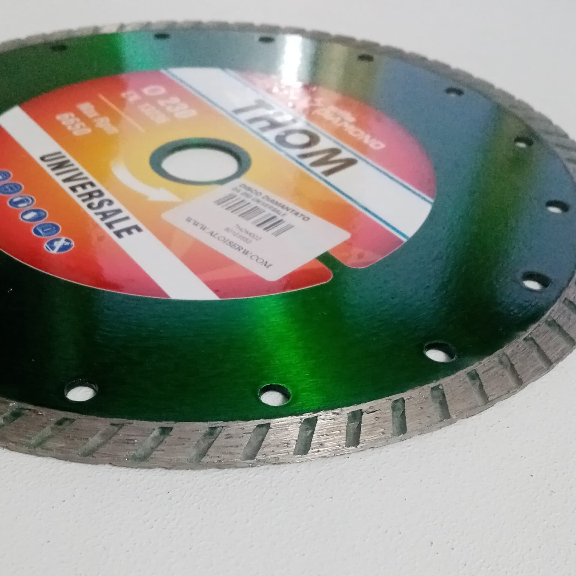 Sifa Thom 230mm disco diamantato universale per taglio cemento, cemento armato, mattoni, laterizi - 3