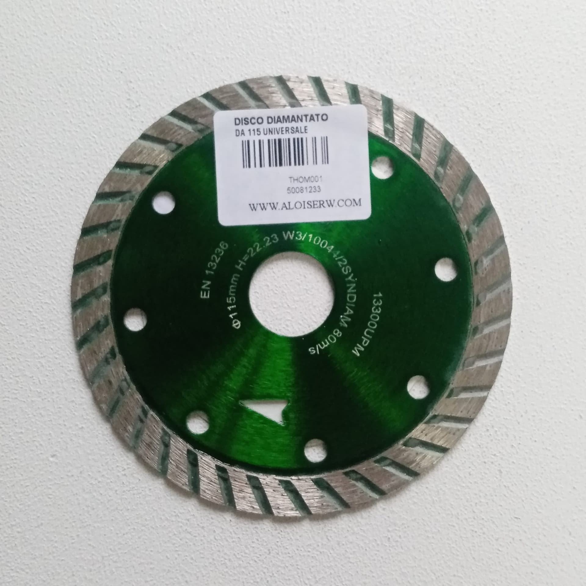 Sifa Thom 115mm disco diamantato universale per taglio cemento, cemento armato, mattoni, laterizi - 2