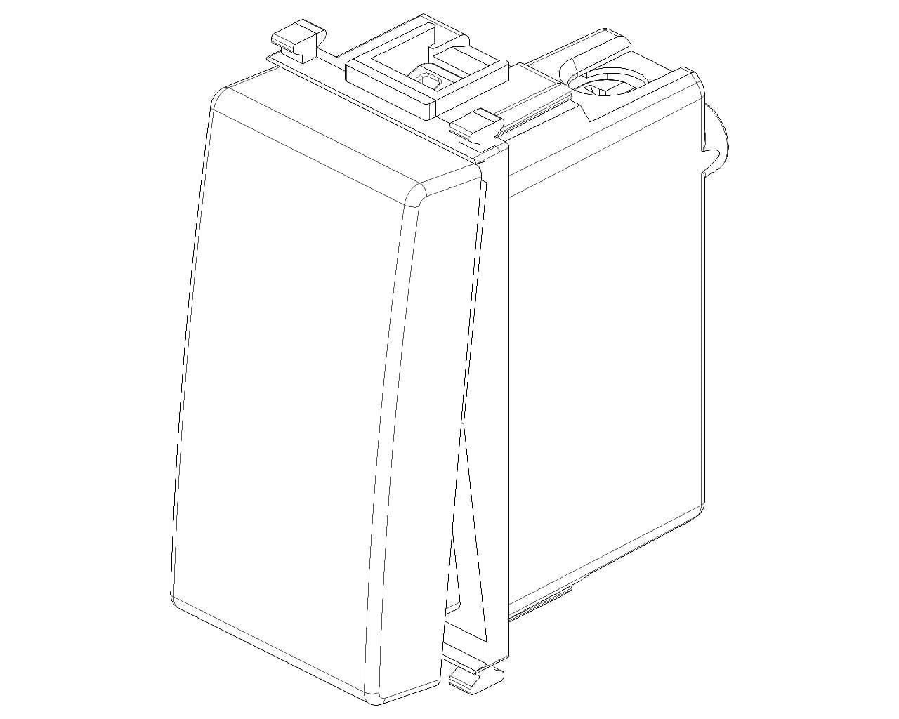 Elettroit serie starlight interruttore bianco 1P 16A 250V compatibile Plana - 2