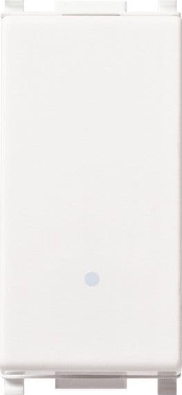Elettroit serie starlight interruttore bipolare bianco 1P 16A 250V compatibile Plana