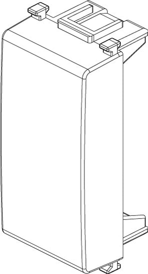 Elettroit serie starlight copriforo bianco 1P tasto falso - 2pz - 2
