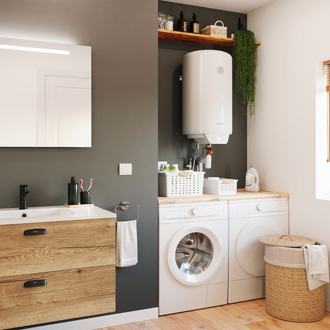 Atlantic Ego scaldabagno boiler elettrico 50lt verticale - 2 anni di garanzia - 2