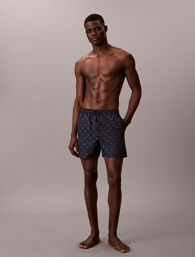 Boxer Mare  Calvin Klein Corto con logo CK e Cordoncino Regolabile - 6