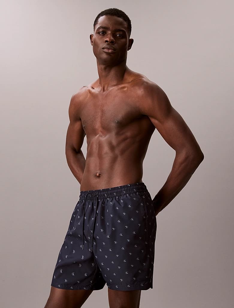 Boxer Mare  Calvin Klein Corto con logo CK e Cordoncino Regolabile - 8