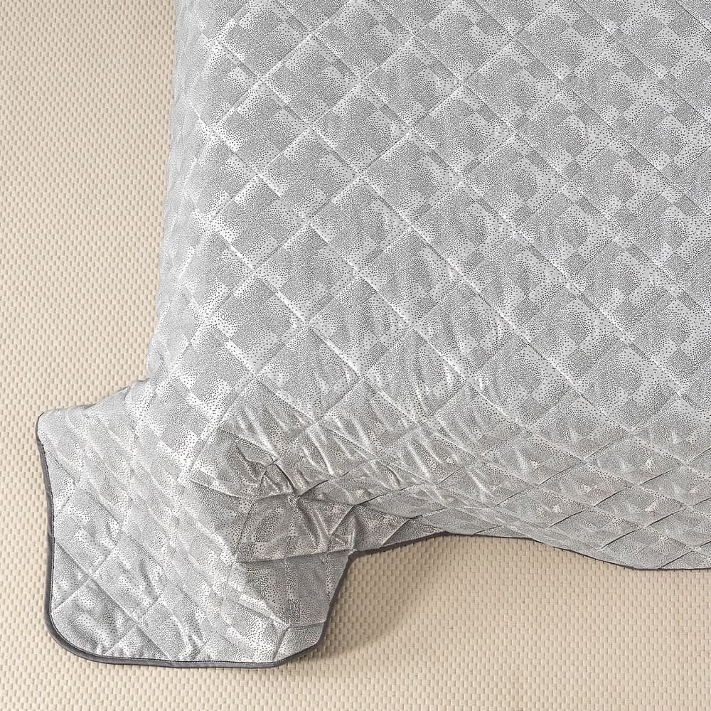 Copriletto Trapuntato Texture ! Caleffi – Raso Jacquard di Lusso Matrimoniale - 3