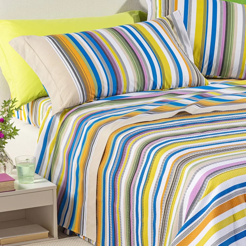 Lenzuola Fantasia Bristol ! Caleffi In Puro Cotone – Eleganza Contemporanea e Qualità Sartoriale Italiana