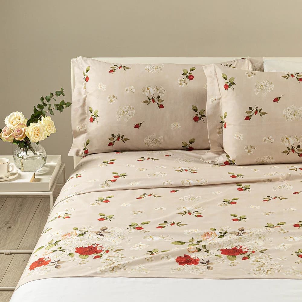 ⚜️ Lenzuola Fantasias Soave ! Caleffi Completo  Matrimoniale in Puro Cotone –