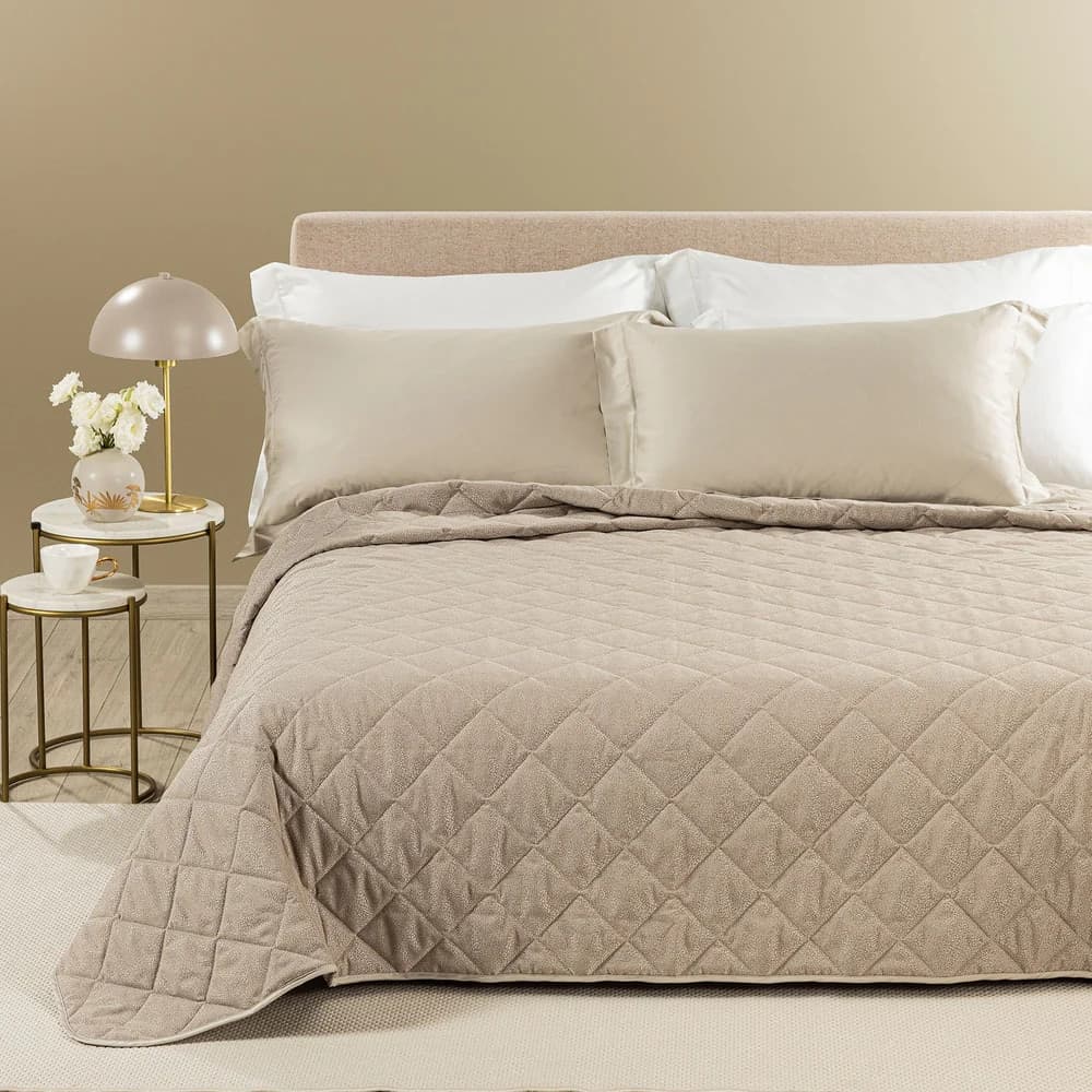 Copriletto Trapuntato Lagoon ! Caleffi – L'Eccellenza del Raso Jacquard per il Tuo Letto Matrimoniale - 2
