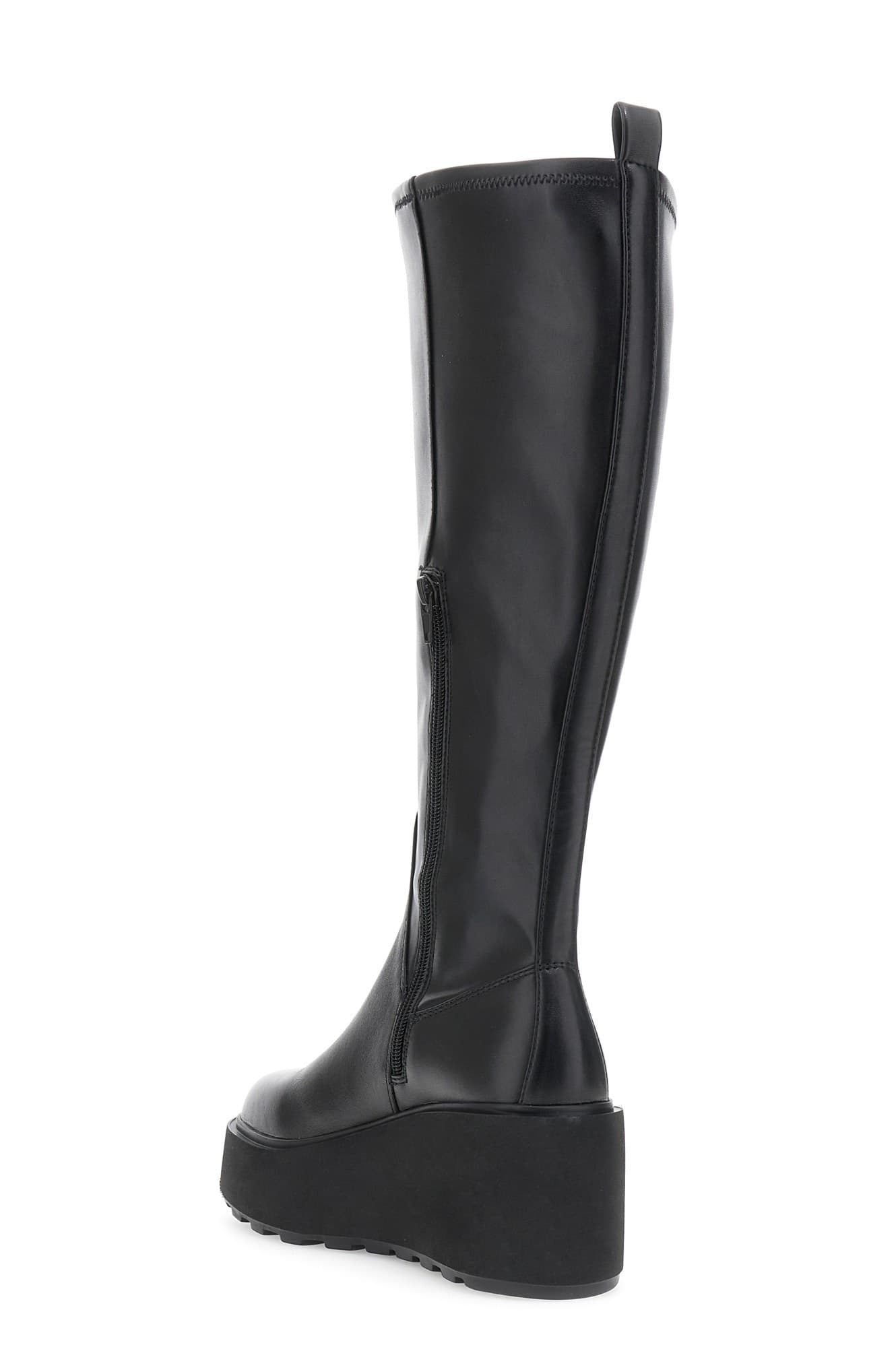 STIVALE IN PELLE E GAMBALE IN SINTETICOEFFETTO PELLE ELASTICIZZATA - 2