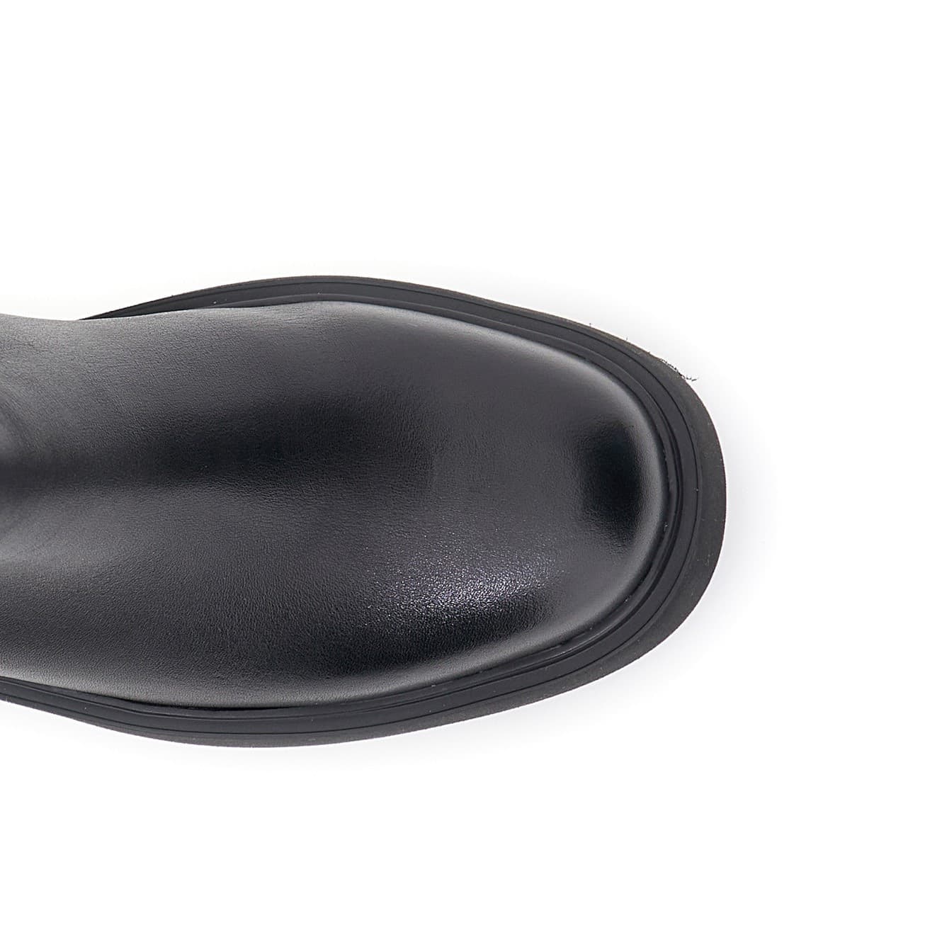 STIVALE IN PELLE E GAMBALE IN SINTETICOEFFETTO PELLE ELASTICIZZATA - 3