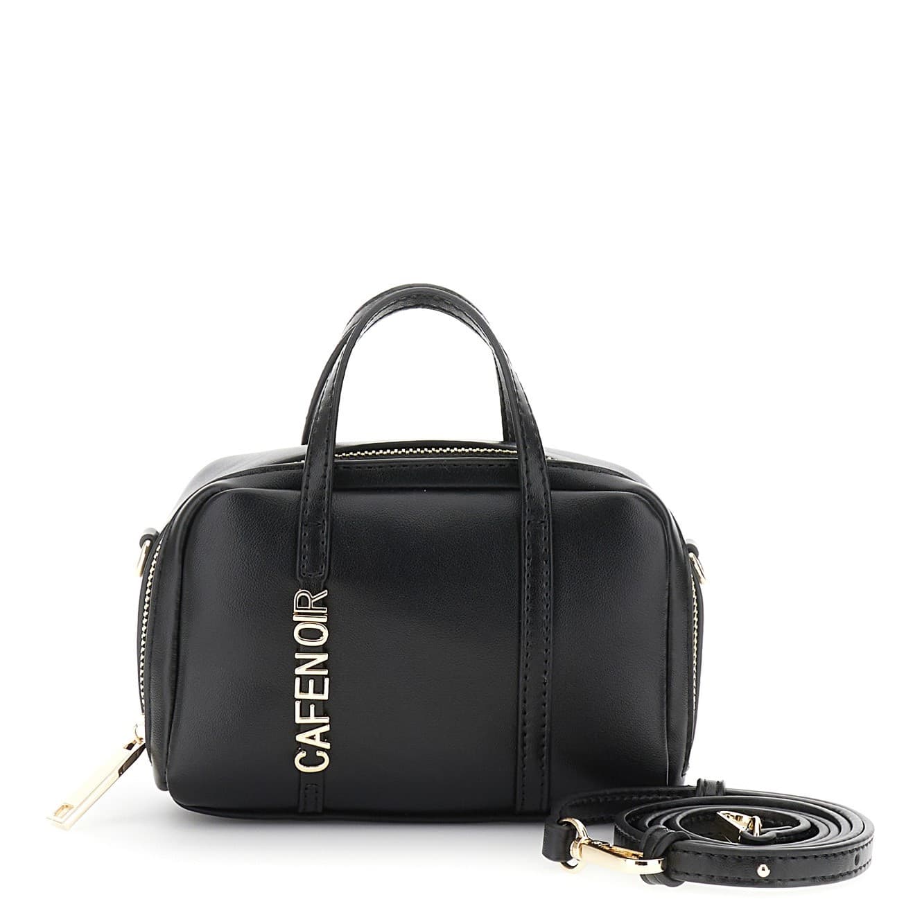 MINIBAG IN SINTETICO EFFETTO PELLE LISCIO CON LETTERING IN METALLO - 3