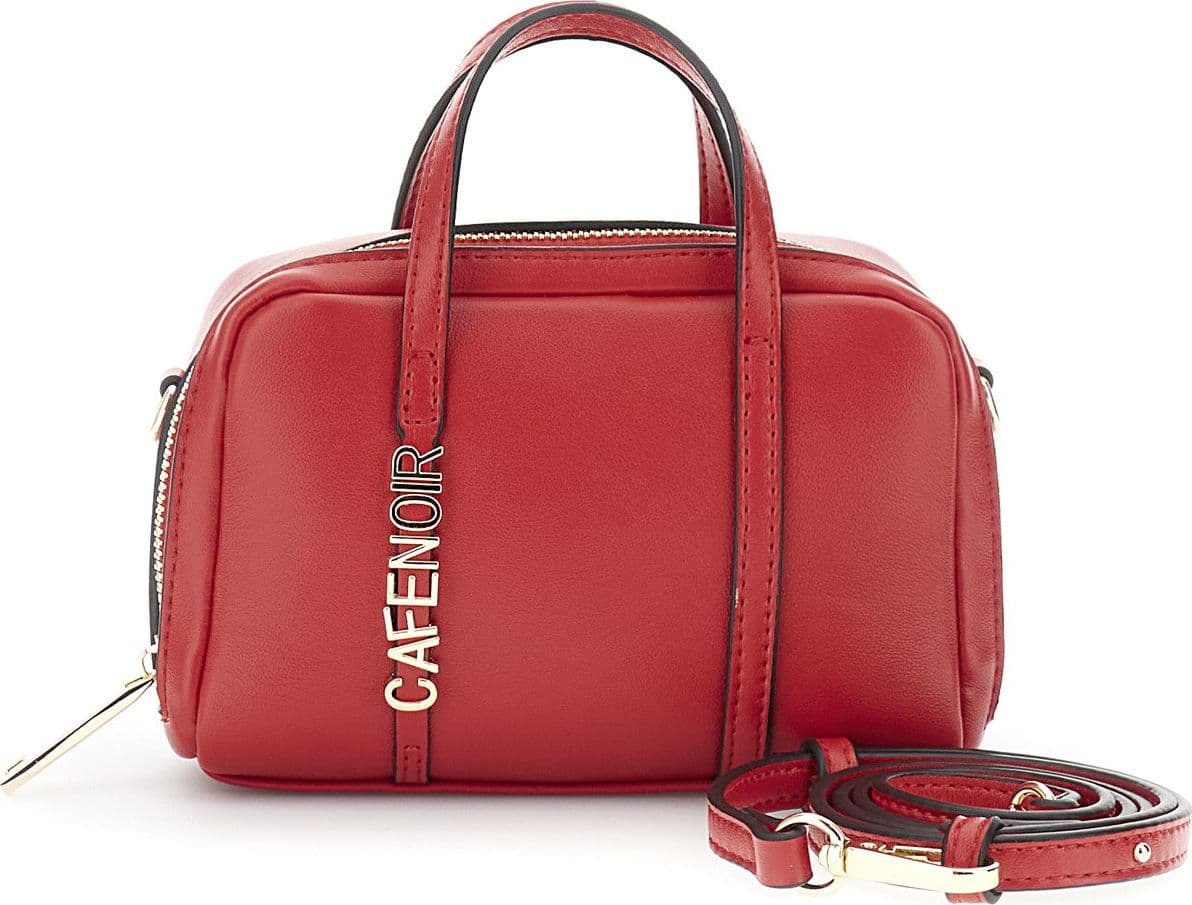 MINIBAG IN SINTETICO EFFETTO PELLE LISCIO CON LETTERING IN METALLO - 5