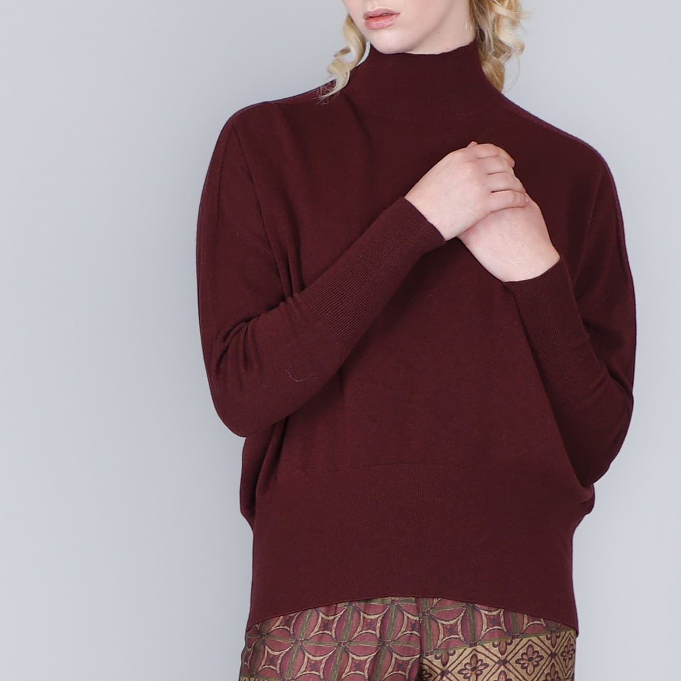 MAGLIA OVERSIZE COLLO ALTO - 3