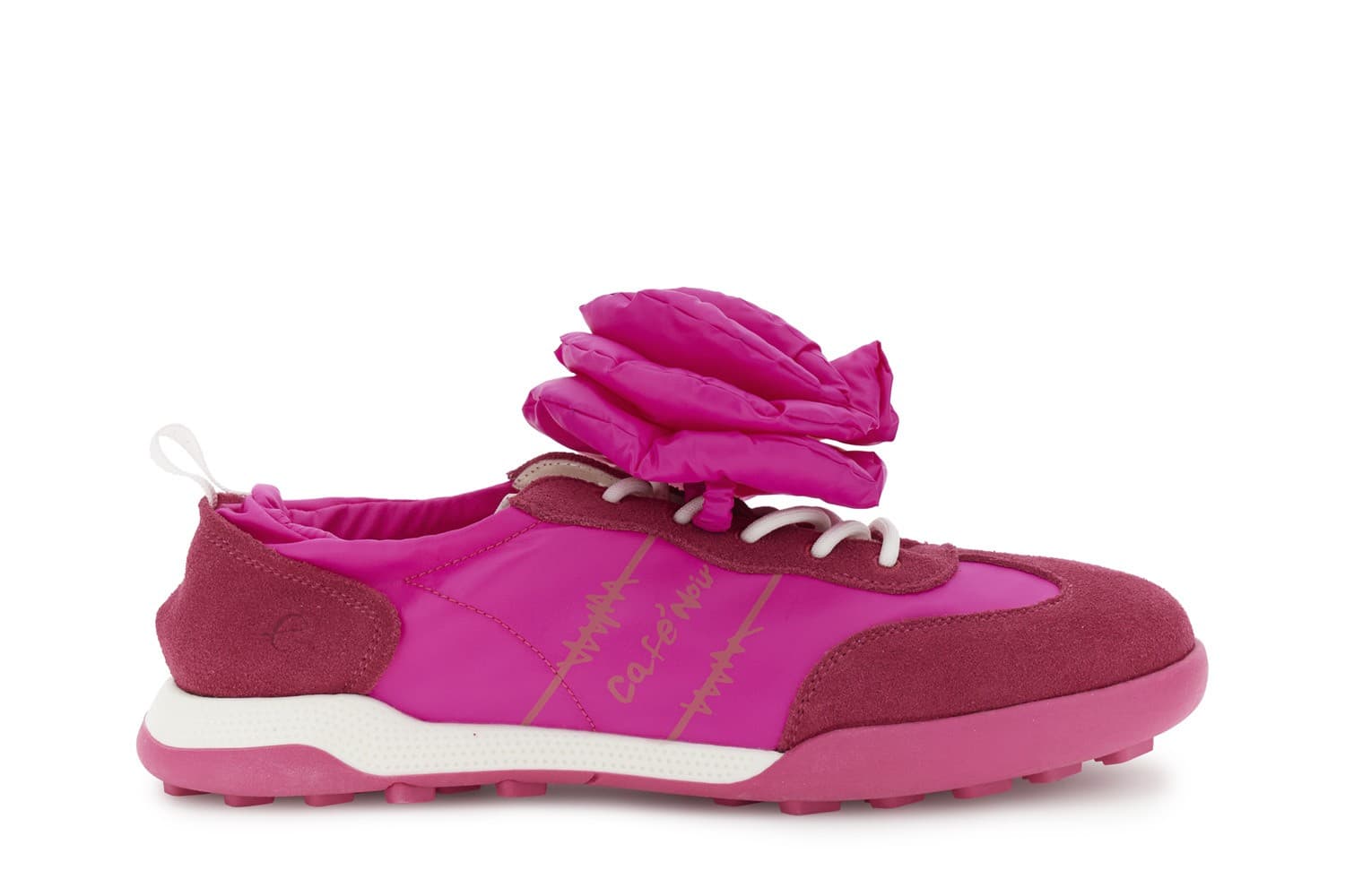 SNEAKERS ALLACCIATA IN NYLON E PELLE SCAMOSCIATA CON ACCESSORIO REMOVIBILE - 10