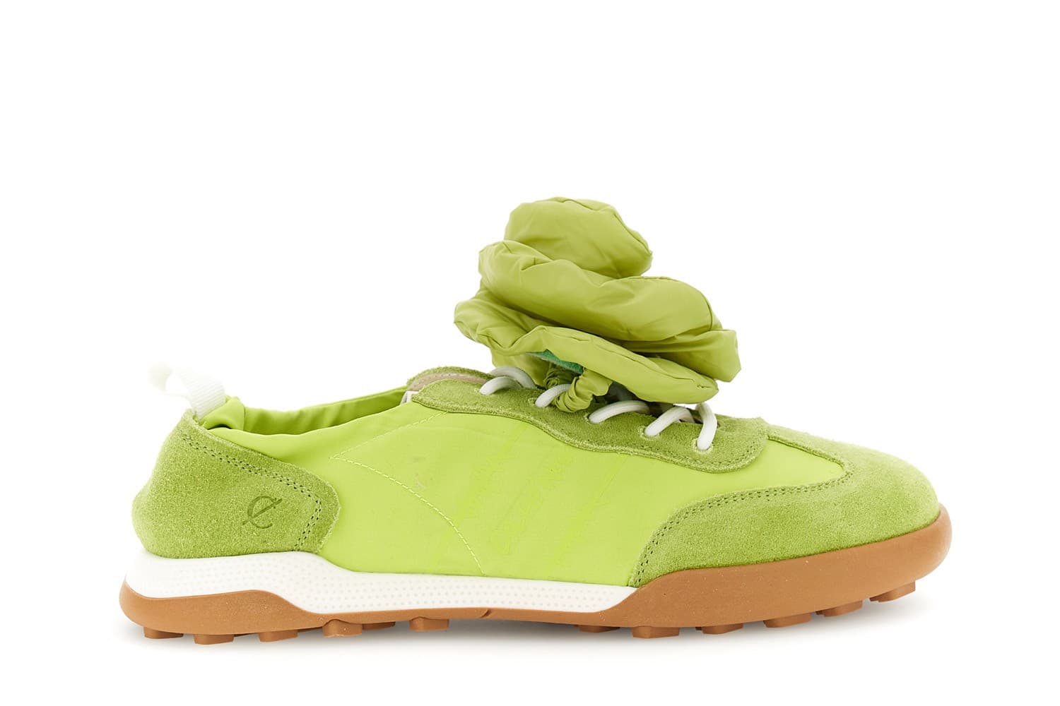 SNEAKERS ALLACCIATA IN NYLON E PELLE SCAMOSCIATA CON ACCESSORIO REMOVIBILE - 11