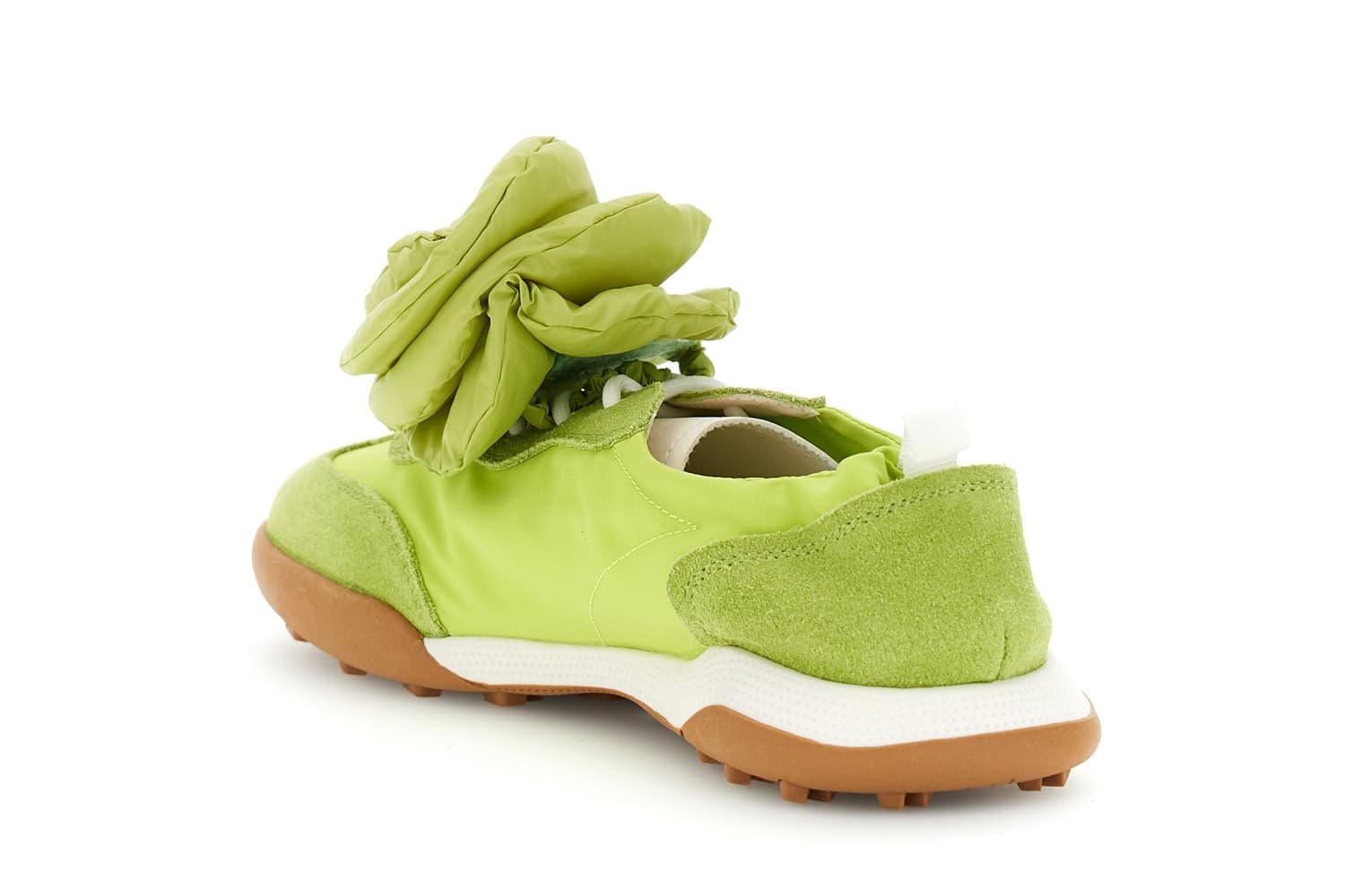 SNEAKERS ALLACCIATA IN NYLON E PELLE SCAMOSCIATA CON ACCESSORIO REMOVIBILE - 8