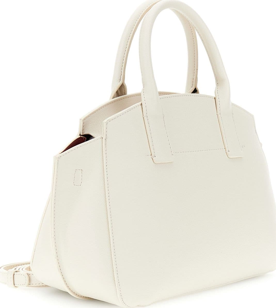 BORSA A MANO  IN MATERIALE SINTETICO EFFETTO SAFFIANO, CON INTERNO IN CONTROCOLO - 2