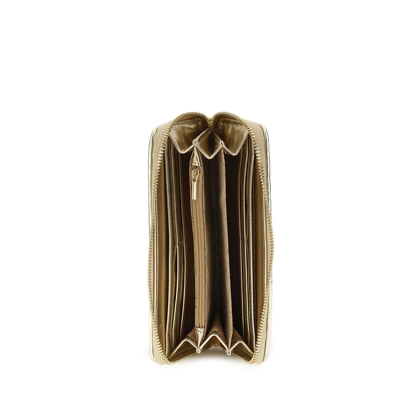 PORTAFOGLIO ZIP ROUND  INTRECCIATO IN MATERIALE SINTETICO METALLIZZATO MULTICOLO - 2