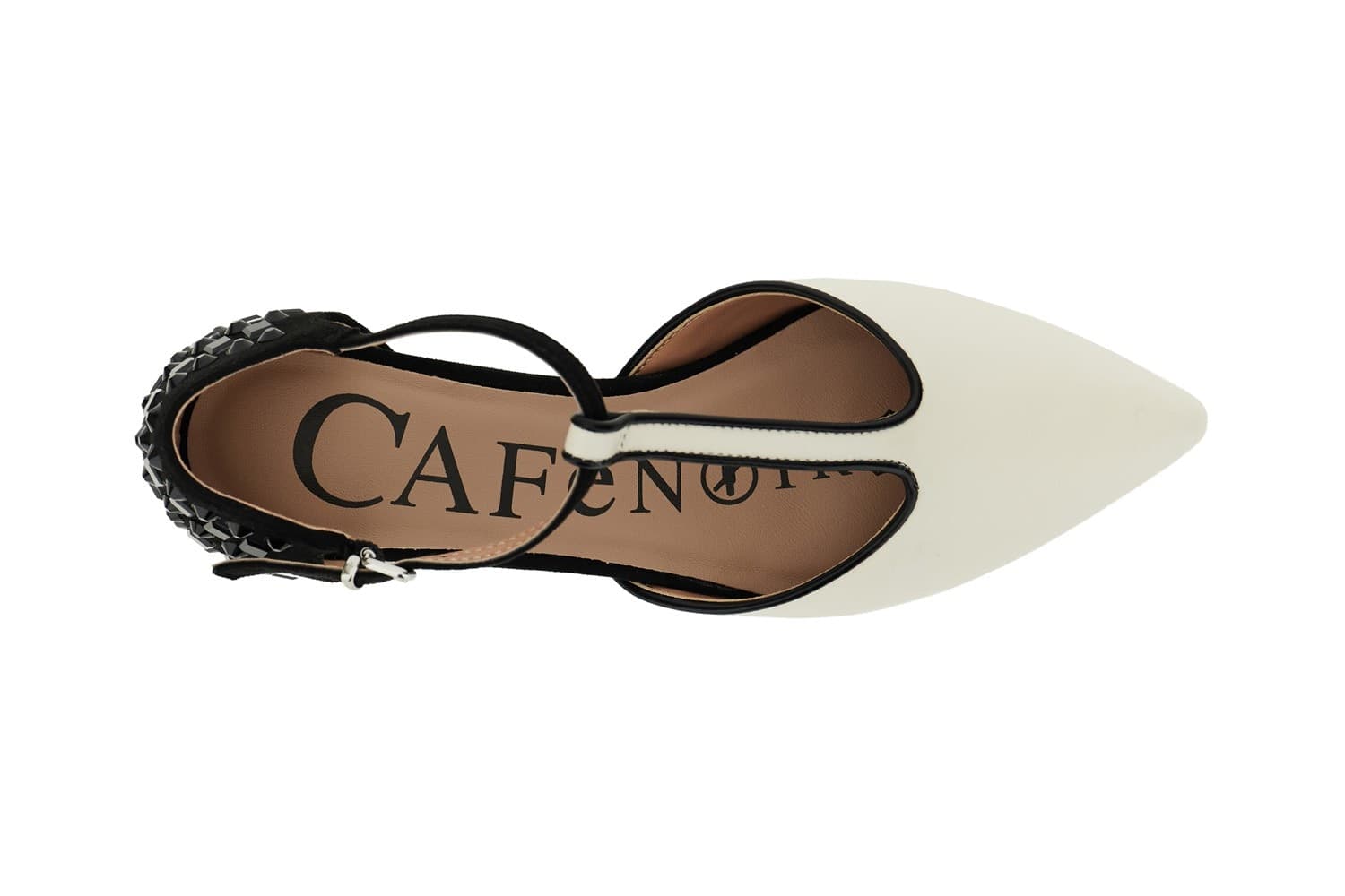 BALLERINA A T IN NAPPA E MICROFIBRA O CON MULTISTRASS - 3