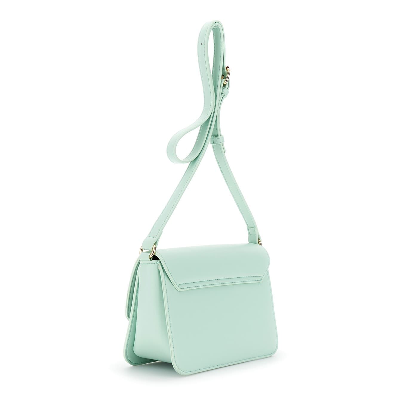 BORSA A SPALLA CON PATTINA  IN MATERIALE SINTETICO EFFETTO PELLE  CON DECORAZION - 2