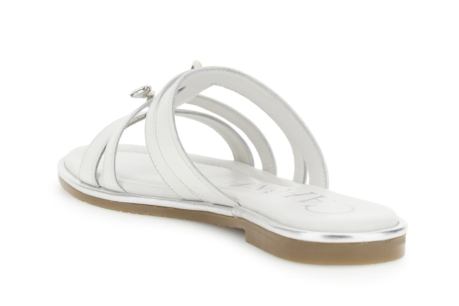 CIABATTA IN PELLE CON ACCESSORIO SMALTATO - 2
