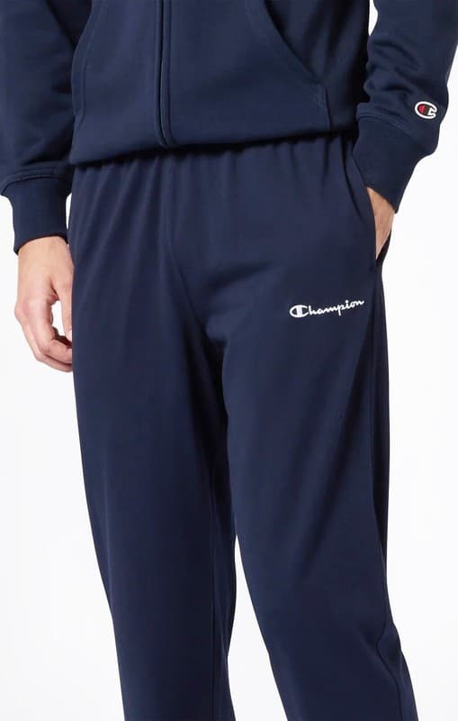Pantaloni Uomo Champion Icons in Jersey di Cotone Standard Fit Blu - 3