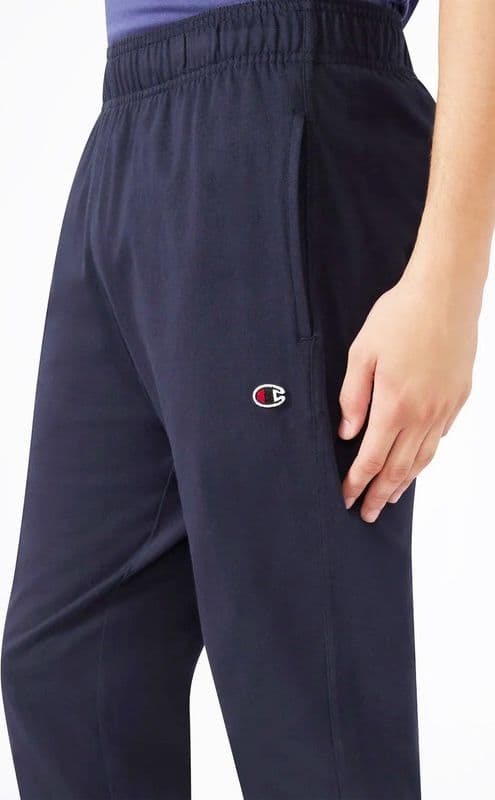 Pantaloni Uomo Champion Slim Fit Icons in Cotone Pro Jersey Melange – Leggeri e Traspiranti Blu - 2