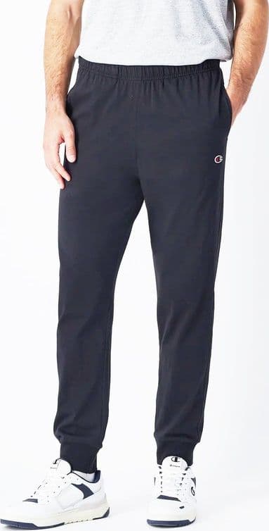 Pantaloni Uomo Champion Slim Fit Icons in Cotone Pro Jersey Melange – Leggeri e Traspiranti Nero - 2