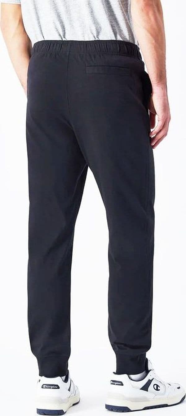 Pantaloni Uomo Champion Slim Fit Icons in Cotone Pro Jersey Melange – Leggeri e Traspiranti Nero - 3