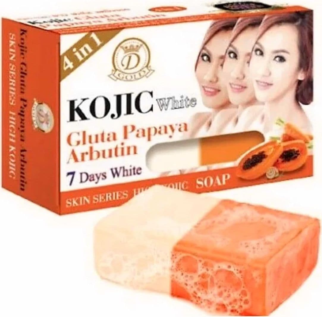 ASANTEE KOJIC WHITE GLUTA PAPAYA ARBUTIN 7 DAYS WHITE SKIN SERIES HIGH KOJIC SOAP 160G FOR BATHING - 2