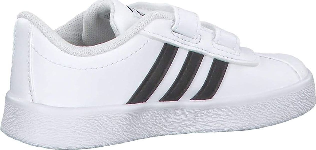 ADIDAS Tennis Bambino art. VL COURT 2.0 CMF I (DB1839) in ecopelle White/Black - 2