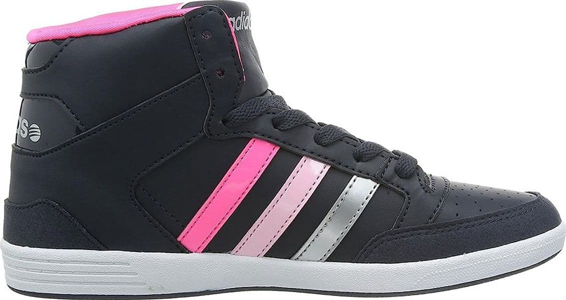 ADIDAS Basketball Ragazza art. VLNEO HOOPS MID W (F38383) in ecopelle Navy/Pink/Silver - 8